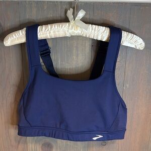 Brooks Sports Bra Navy Blue Running Bra 36B
